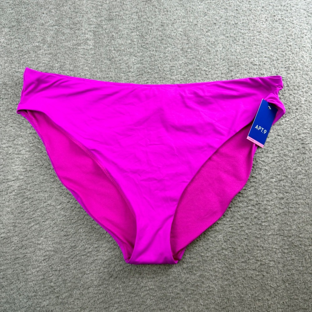 Apt.‎ 9 Bikini Bottom Women's XXL Pink High Leg Mid Rise XA01SG10RS